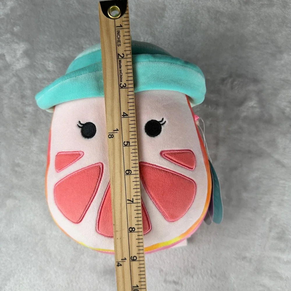 Squishmallows Orange Grapefruit Slice Plush Toy Hat 7‎ Inch